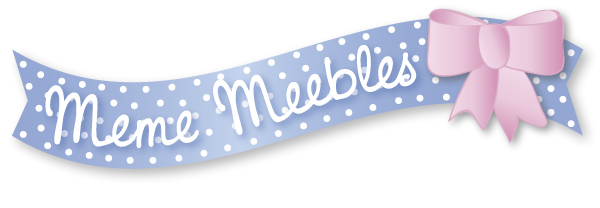 Meme Meebles logo designed by Gaynor Carr at The Smart Station